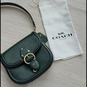 COACH C0749 Beat Saddle Bag Amazon Green NEW